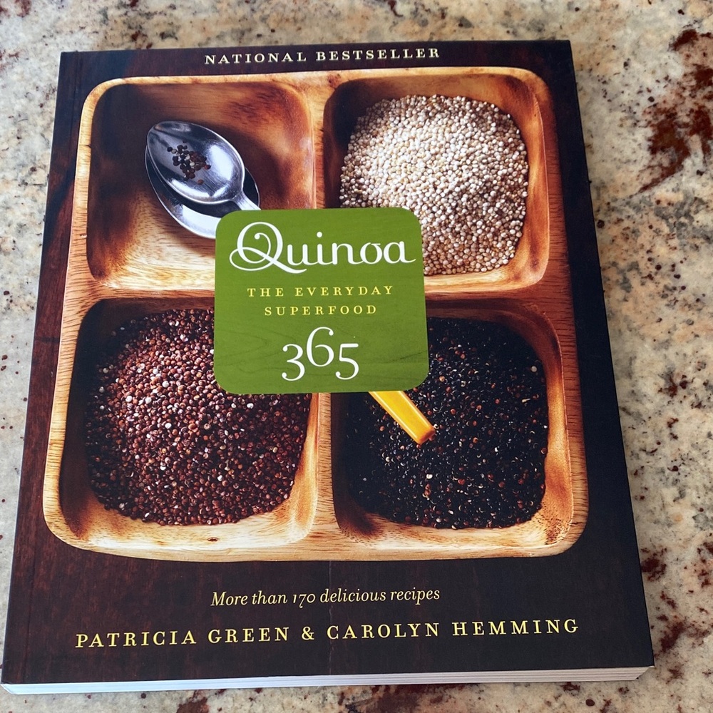 Quinoa 365 Cookbook by Patricia Green & Carolyn Hemming - Green Cover Accents - Picture 2 of 3